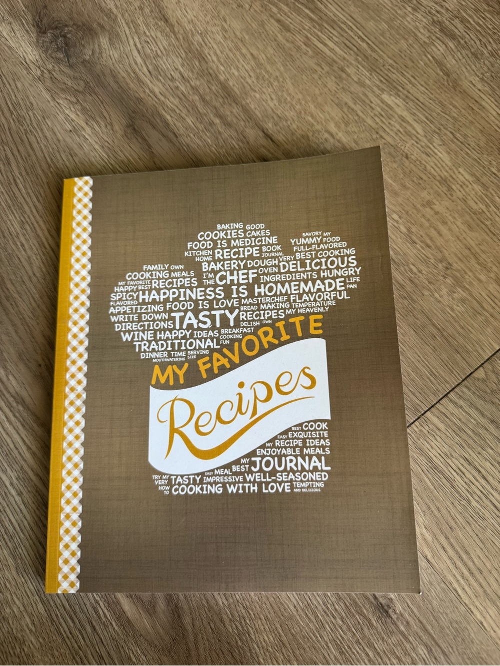My Favorite Recipes Journal - Yellow and White Cover
